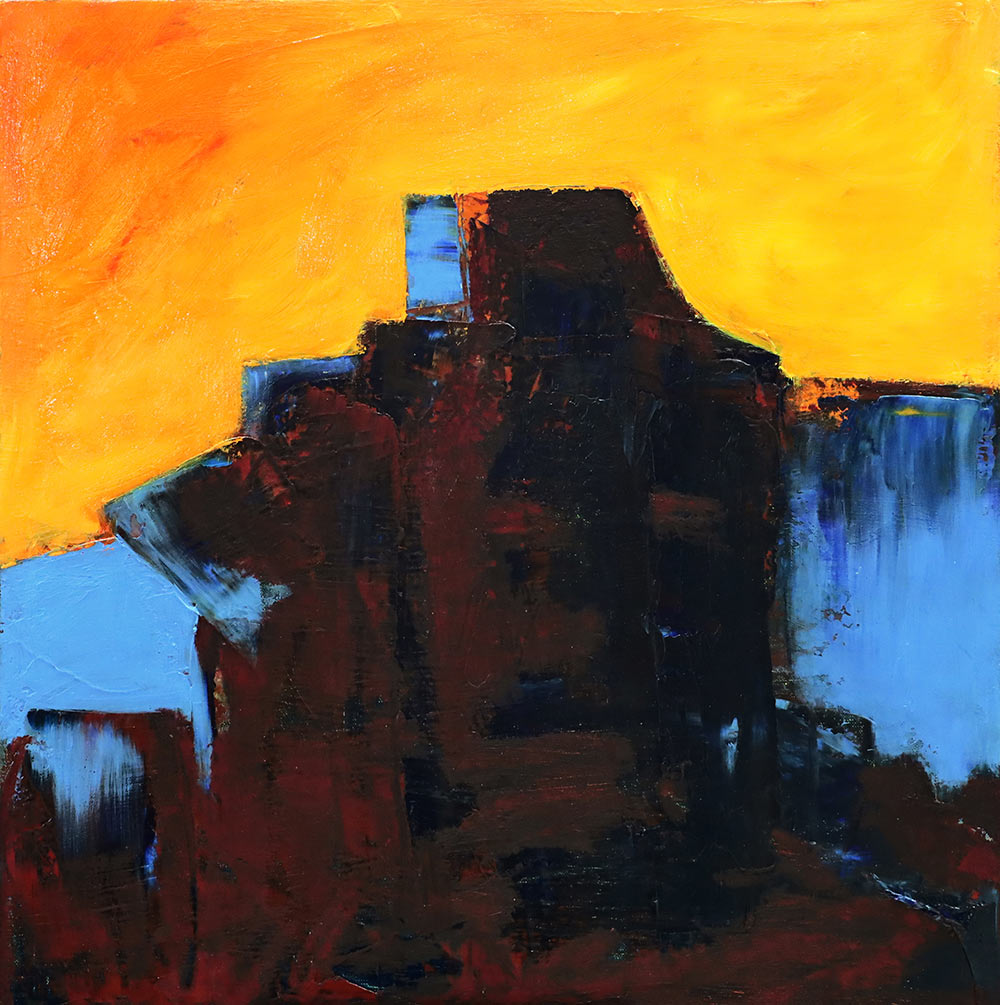 “The Fortress” Oil on canvas 18” x 18”