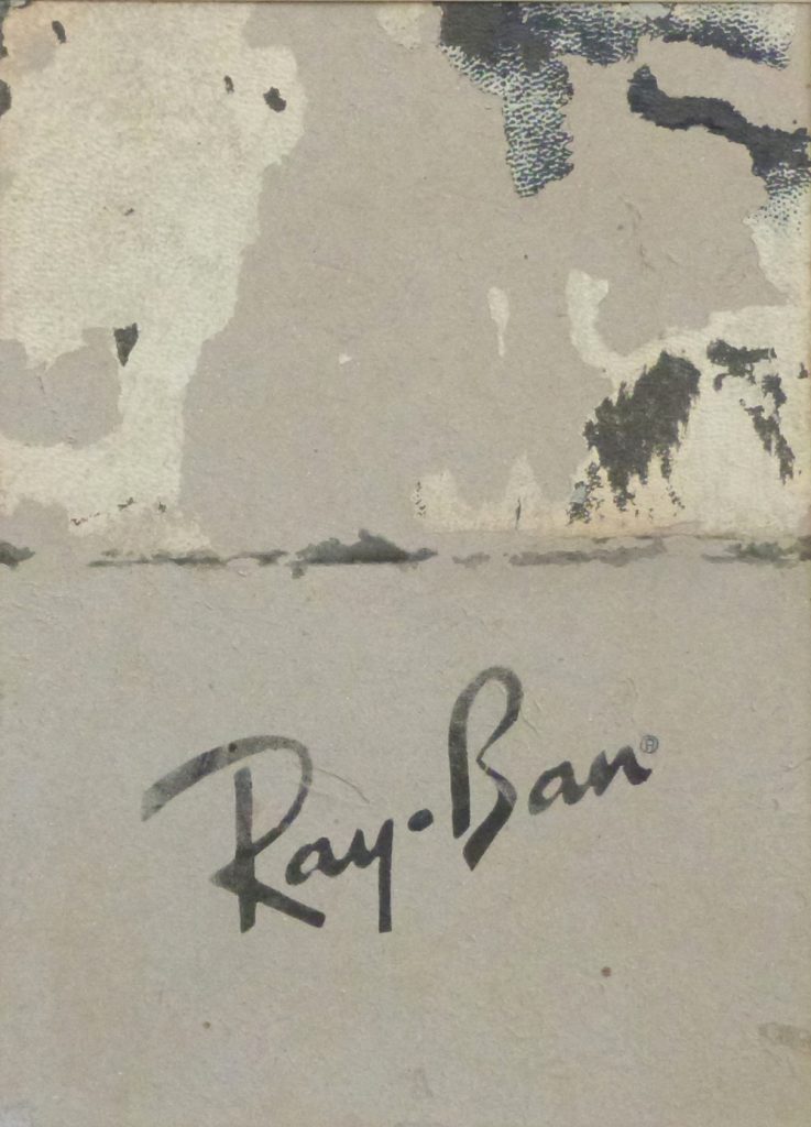“Ray Ban” Acrylic on paper on bookboard 11” x 18” 2015