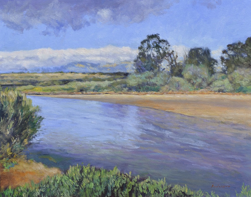 “San Pedro Creek 4” Oil on canvas 22” x 28”