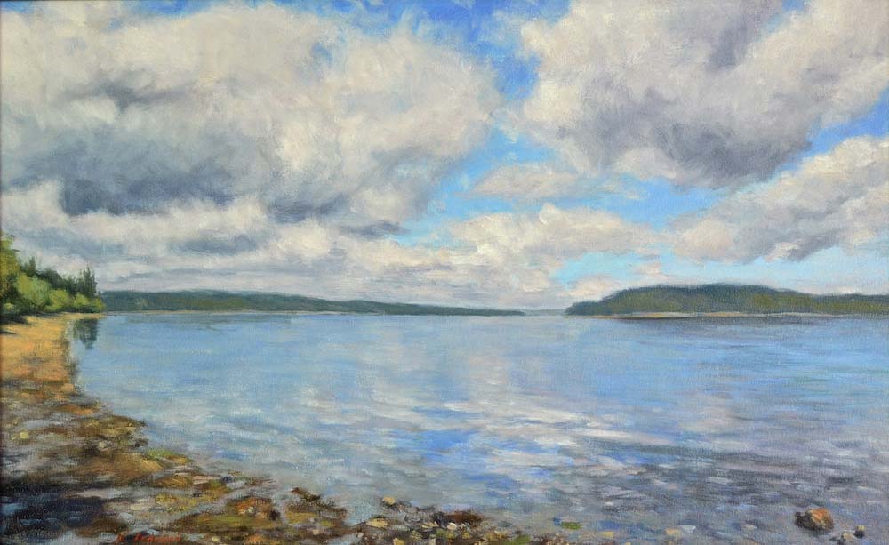 Commencement Bay, oil on linen, 15” x 24”