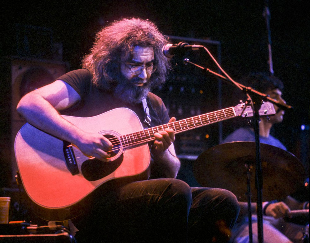 “Jerry Garcia, Oakland Auditorium, 12.31/80” Steve Schneider Color photo 11x14”