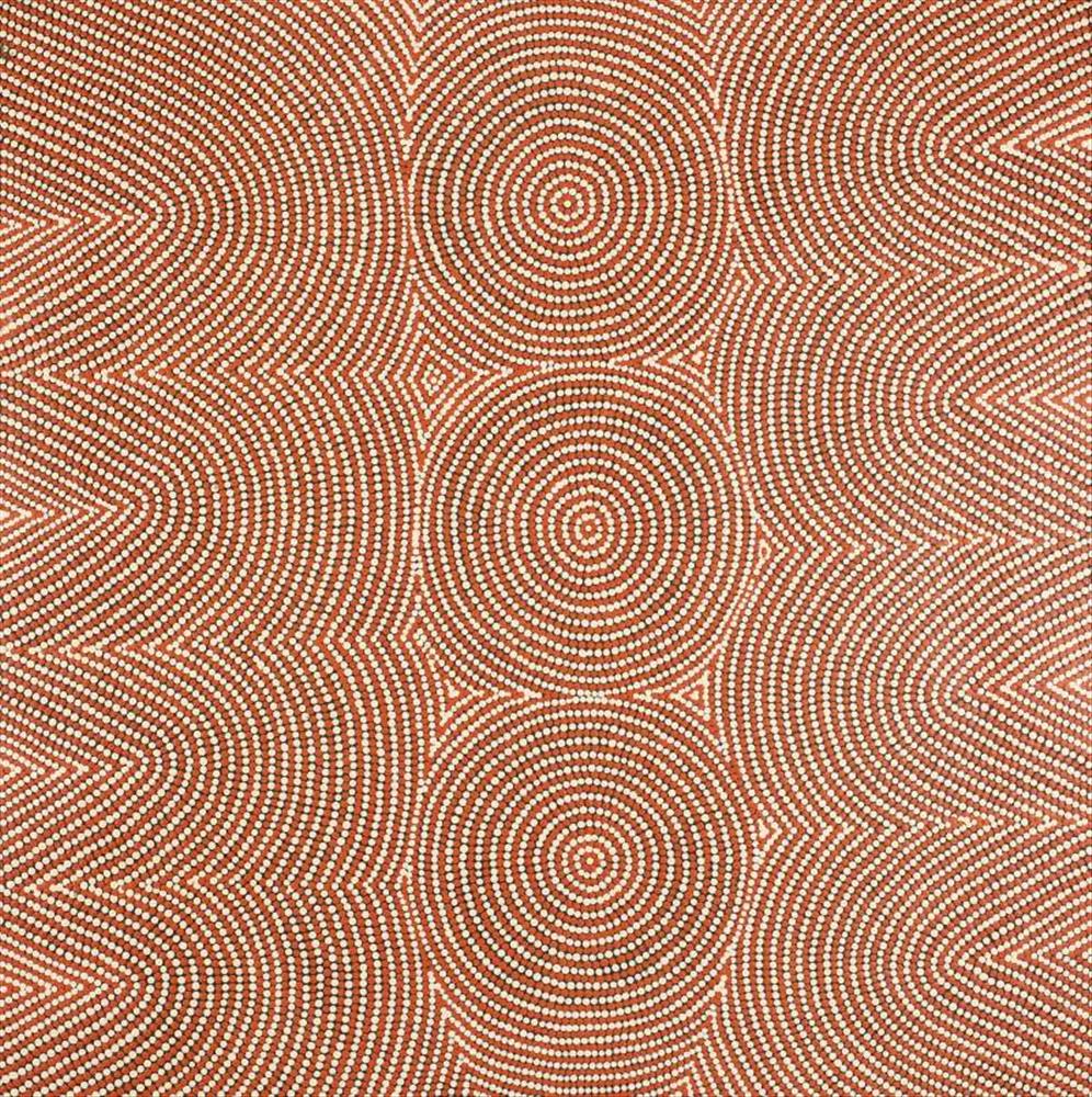 Ngapa Jukurrpa (Water Dreaming) - Pirlinyarnu Lizzie Nungarrayi Spencer Acrylic on canvas 30” x 30”